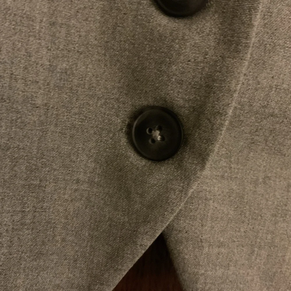 NWT Zara Gray Tailored Waistcoat Button Vest Size Small